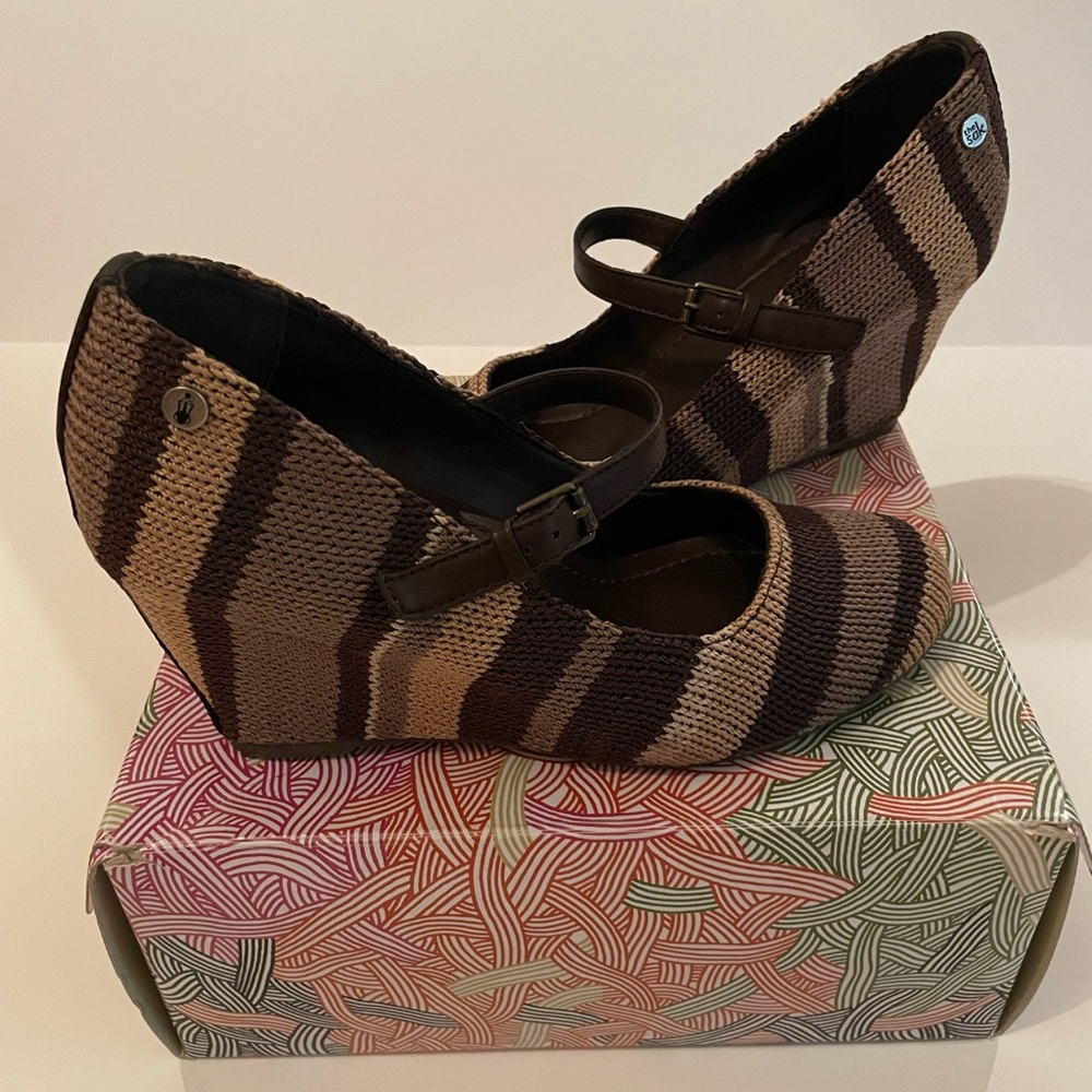 The Sak Mary Jane wedge pump.